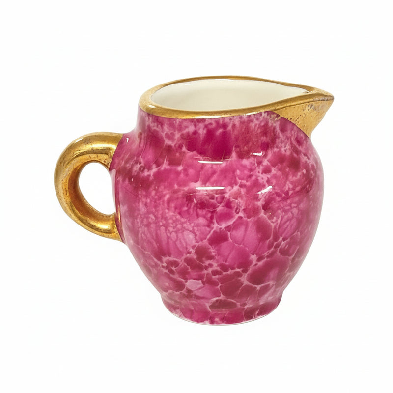 Miniature Limoges Porcelain Creamer  with Courting Couple Reserve|286907864123