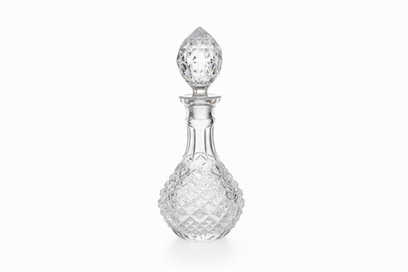 Rare 1800's Antique VICTORIAN English SHAFT & GLOBE Decanter w/ FACETED STOPPER |286859307020