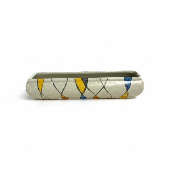 Vintage Mid-Century Modern West German Ceramic Trough Planter|286908159424