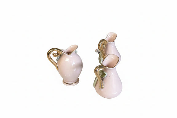 Vintage Hull Pottery Pink Porcelain Pitchers Miniature|286907644782