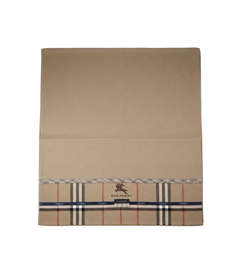 Rare Burberry London Wool Blanket Throw Tokyo Nishikawa Camel Boxed|286968588073