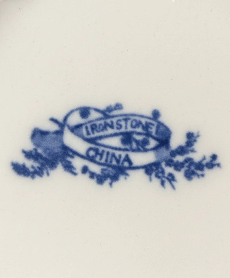 Vintage Burleigh Calico Blue Soap Dish - Staffordshire England Chintz Ironstone|286871931087