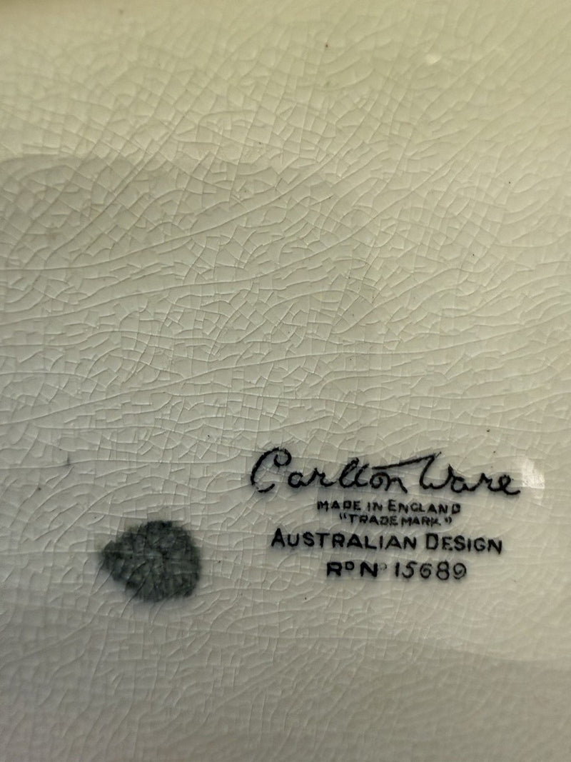 Vintage Carlton Ware Green Lettuce Leaf Dish Australian Design 15689 Bowl|286879144937