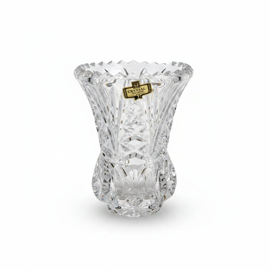 Vintage 1980 Heavy Kristal Zajecar Yugoslavia 24% Lead Crystal Vase Or Toothpick|286911145760