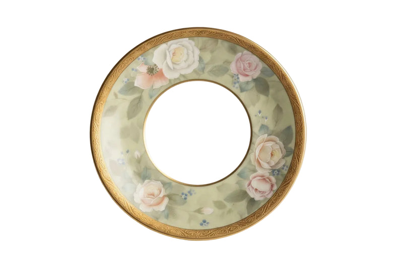 MIYAO by MIKASA M7006 Teacup & Saucer Set Fine Bone China Japan Rose Floral Gold|286881139791