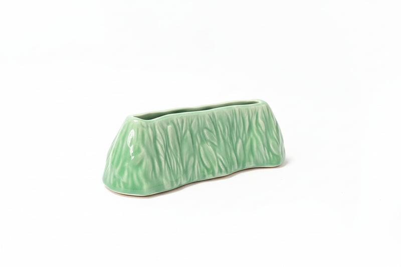 Vintage SylvaC Green Grass Planter 714-S Made in England Mid-Century Trough Vase|286880274234
