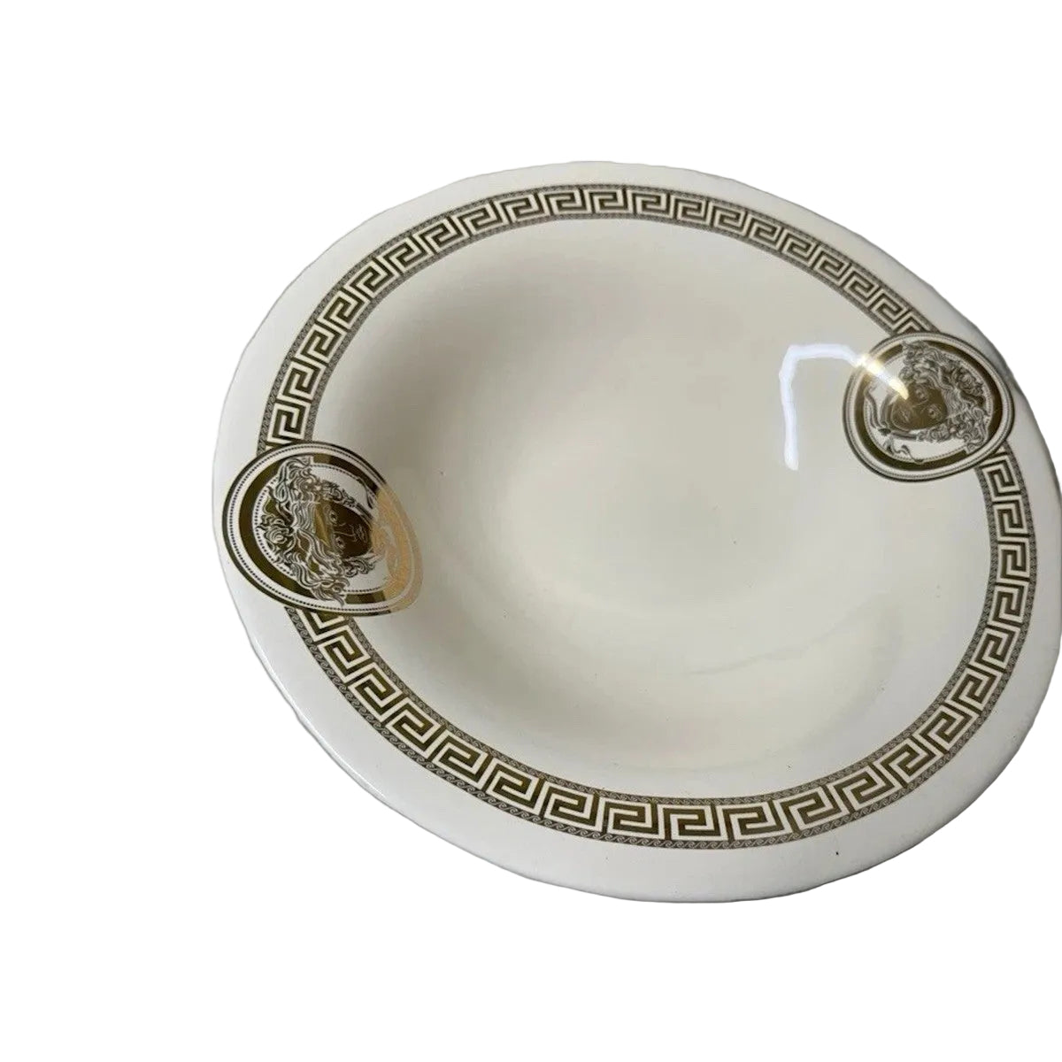 Medusa Greek Key - Collectible Fine China Fruit Bowl|286963305682