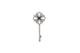 Triple Layered 18k White Gold Vermeil With 1.00Ct Sapphire Key|286915243490