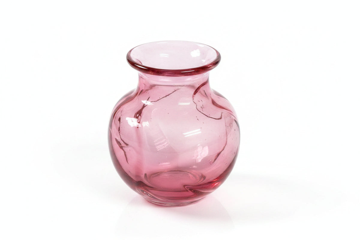 Art Glass Bud Vase Cranberry|286867603273