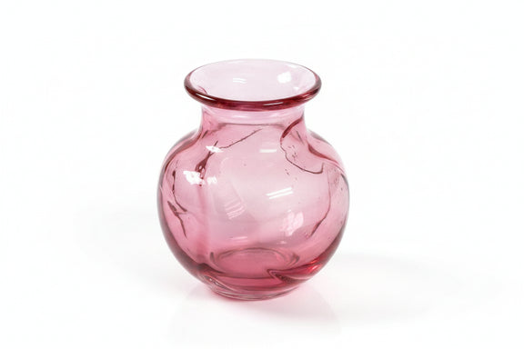Art Glass Bud Vase Cranberry|286867603273
