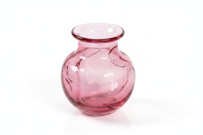 Art Glass Bud Vase Cranberry|286867603273