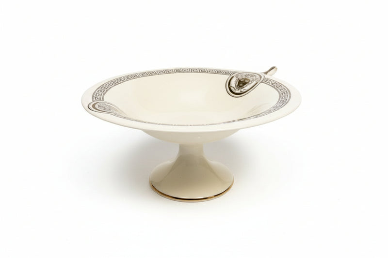 Medusa Greek Key - Collectible Fine China Fruit Bowl|286963305682