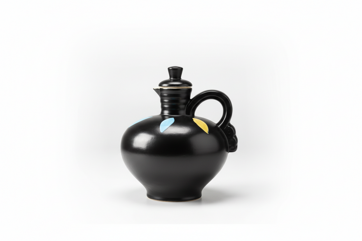 Grizzle Keramik 3479 Decanter Vintage W. Germany Mid-Century Pottery Rare Black|286922382575