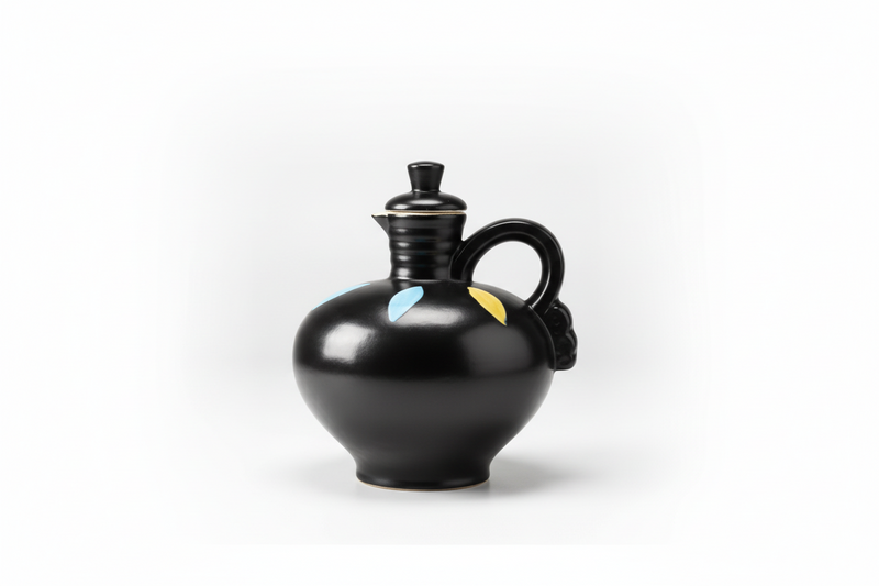 Grizzle Keramik 3479 Decanter Vintage W. Germany Mid-Century Pottery Rare Black|286922382575