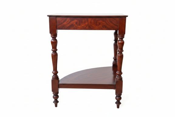 Victorian / Colonial Mahogany Corner Wash Stand Table with Bobbin Legs|286985606962