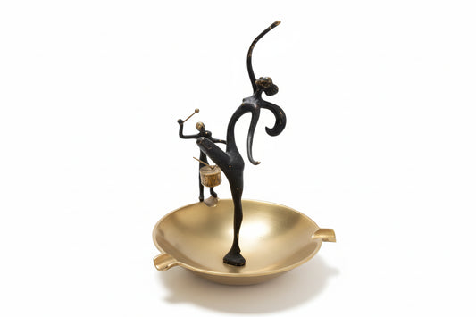 Vintage Mid Century African Tribal Bronze Figures - Set of 4 Stylized Sculptures|286914869338