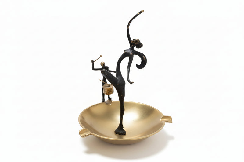 Vintage Mid Century African Tribal Bronze Figures - Set of 4 Stylized Sculptures|286914869338