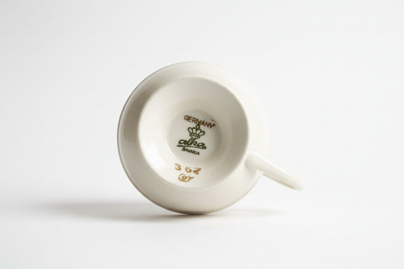 Vintage Alka Bavaria Germany Teacup and Saucer Set - Pink Roses Floral Gold Trim|286989902956