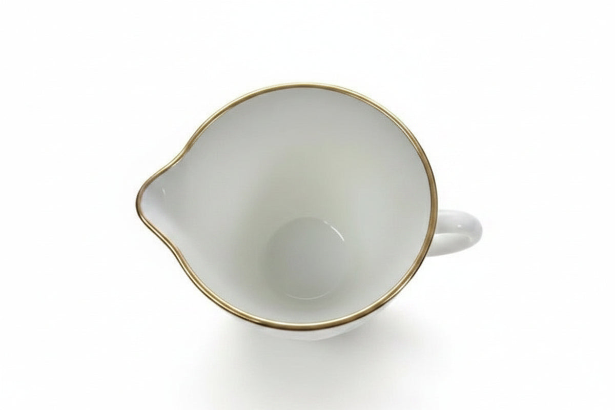 Vintage Anchor Hocking Fire-King Golden Shell Swirl Milk Glass Suger/Creamer|286996316257