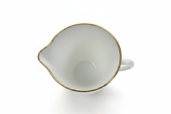 Vintage Anchor Hocking Fire-King Golden Shell Swirl Milk Glass Suger/Creamer|286996316257