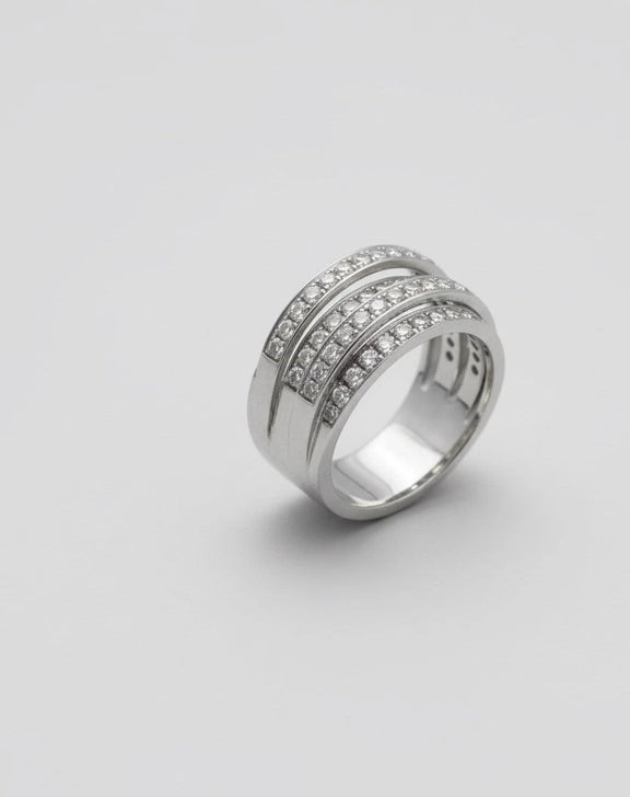 18CT White Gold Diamond Statement Ring -  Diamond 2.70CT, Gold Total Weight 9.86|286958758833