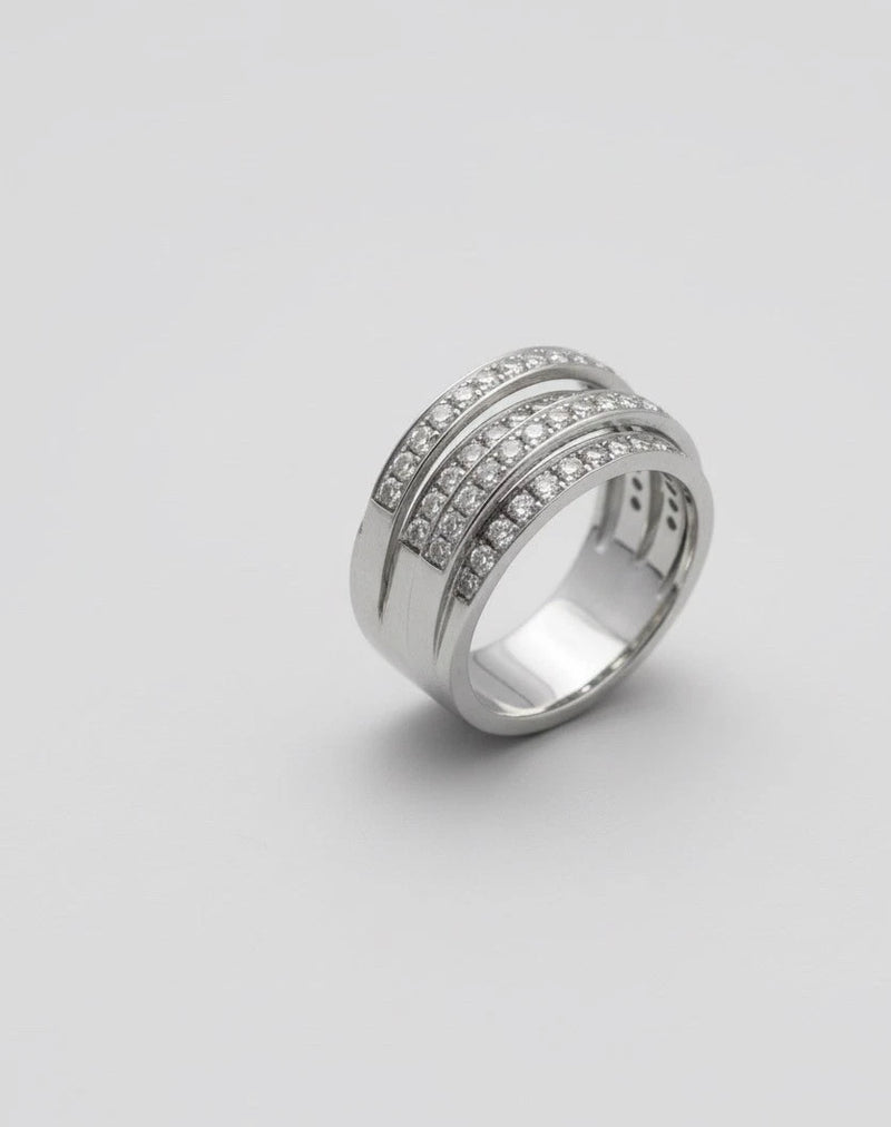 18CT White Gold Diamond Statement Ring -  Diamond 2.70CT, Gold Total Weight 9.86|286958758833