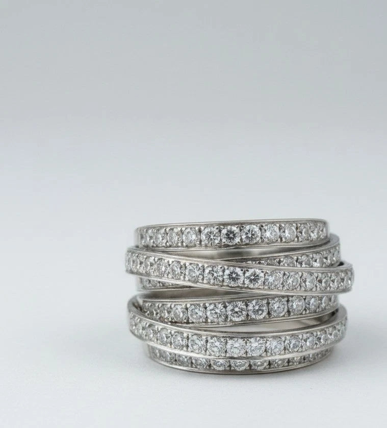 18CT White Gold Diamond Statement Ring -  Diamond 2.70CT, Gold Total Weight 9.86|286958758833