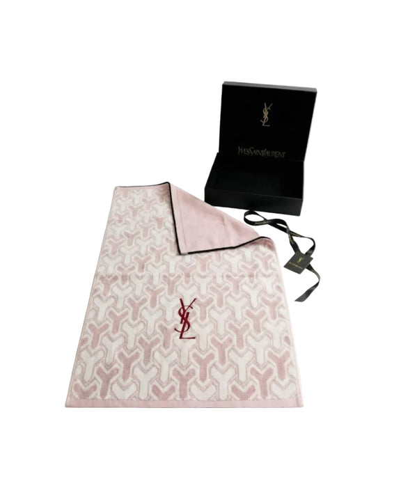 Yves Saint Laurent YSL Cotton Blanket / Throw Pink Y Pattern Shinkyo-Men|286969612441