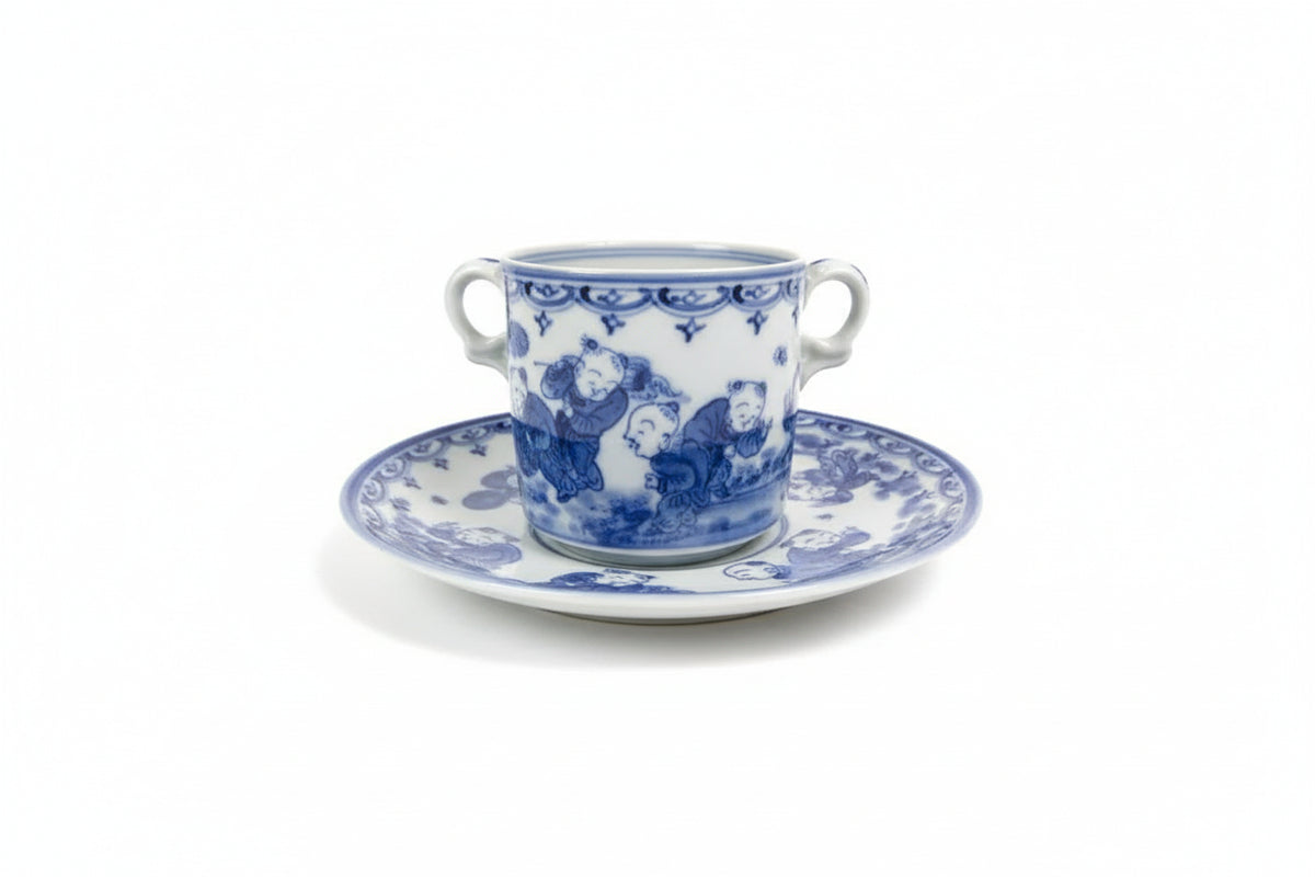 Chinese Blue & White Porcelain Demitasse Cup and Saucer Set 28 Pieces|286845808120