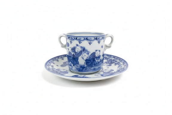Chinese Blue & White Porcelain Demitasse Cup and Saucer Set 28 Pieces|286845808120