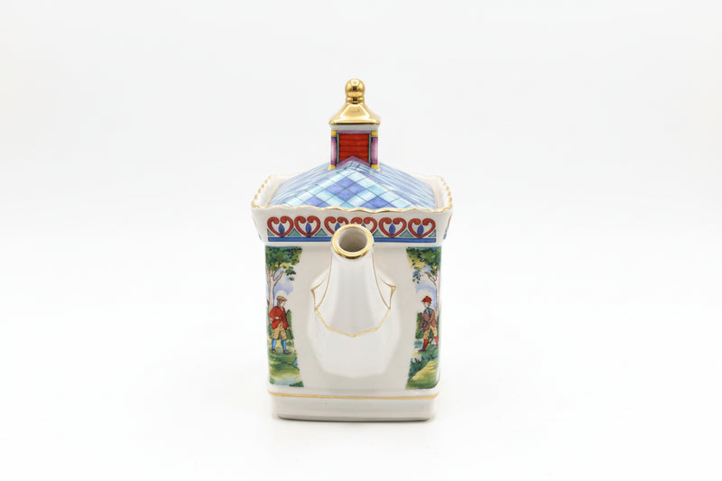 Vintage Sadler "A Round of Golf" Cube Teapot Clock Tower Lid Championship Series|286922259137