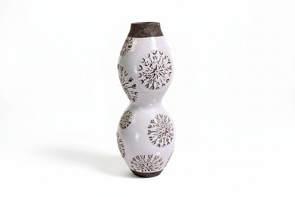 Rare Double-Gourd Studio Pottery Vase 42cm|286945630072