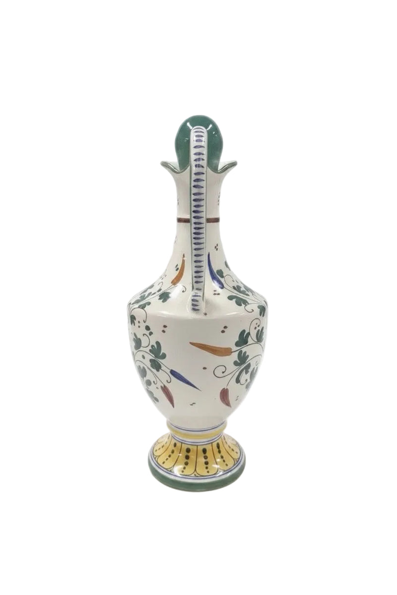 Vintage Deruta Italy Hand-Painted Majolica Decanter - Bird & Floral Pattern|286873275260