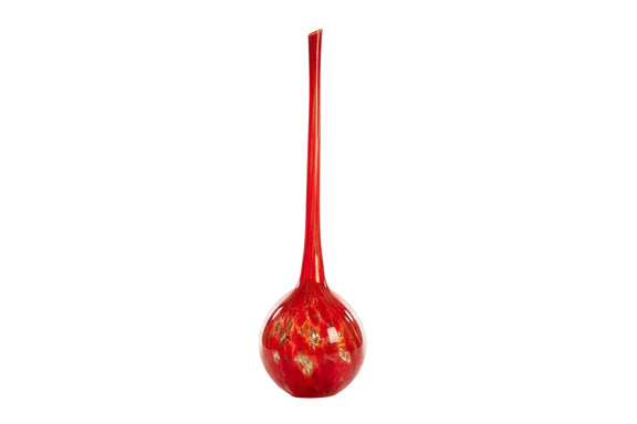 Hand-Blown Art Glass Plant Watering Globes - Pair (Blue & Red)|286941393776