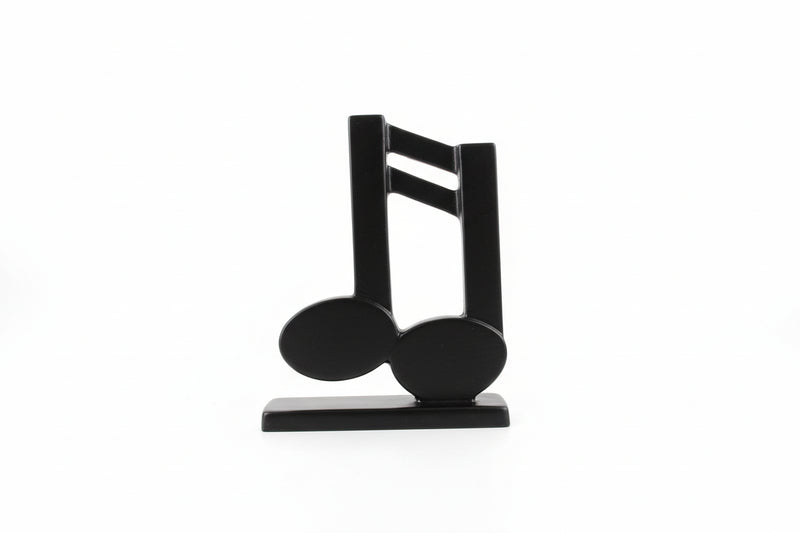 Fitz and Floyd Vintage Black Glazed Ceramic Music Note Bookend Made in Japan|286925769412