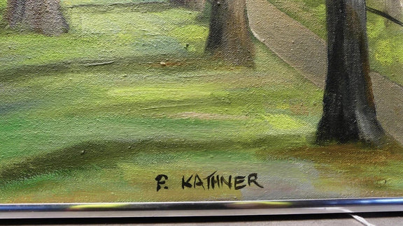 PAUL KATHNER OAM Original Oil Painting - Windsor Castle Landscape- Signed|286969521291