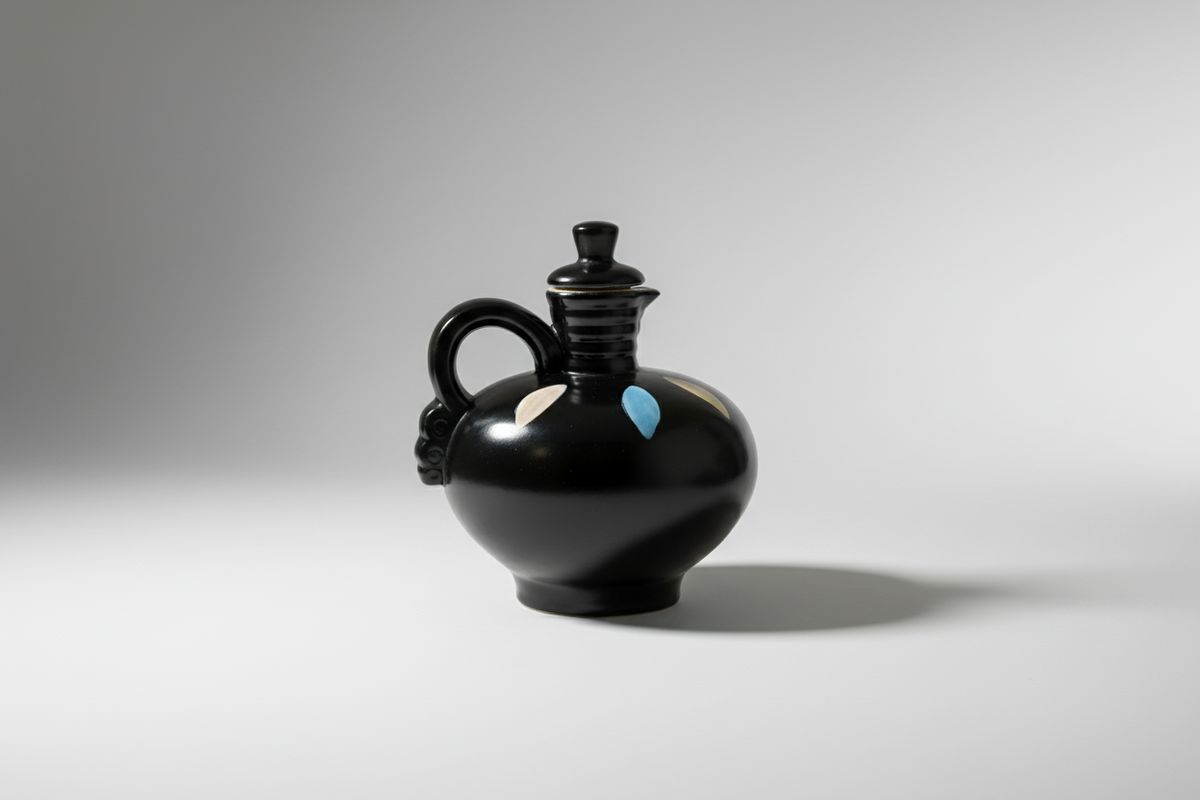 Grizzle Keramik 3479 Decanter Vintage W. Germany Mid-Century Pottery Rare Black|286922382575