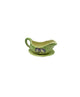 Vintage Shorter & Son Staffordshire Sauce Boat & Underplate | Cabbage Leaf & Plum | Hand Painted | c.1945