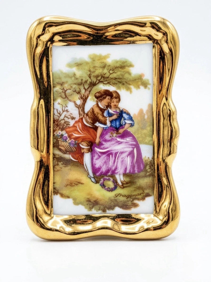Vintage Limoges Porcelaine d'Art Miniature Easel Frames