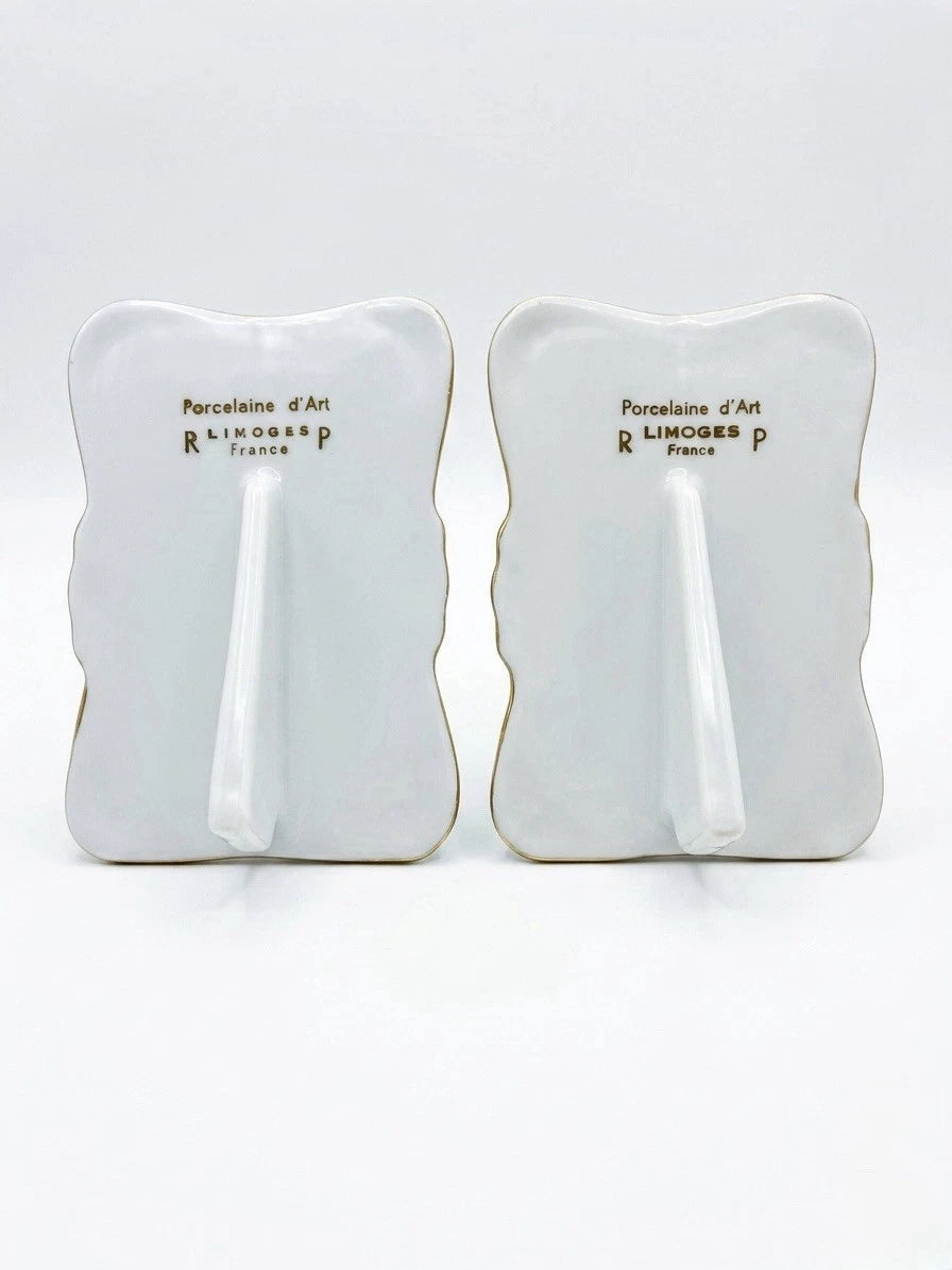 Vintage Limoges Porcelaine d'Art Miniature Easel Frames
