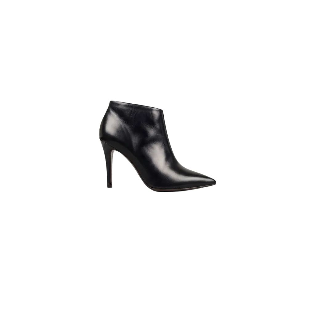 Céline Phoebe Philo Black Calfskin Sharp V-Neck Stiletto