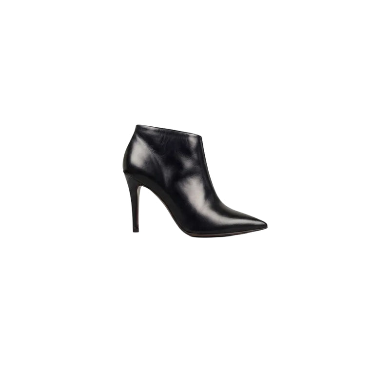 Céline Phoebe Philo Black Calfskin Sharp V-Neck Stiletto