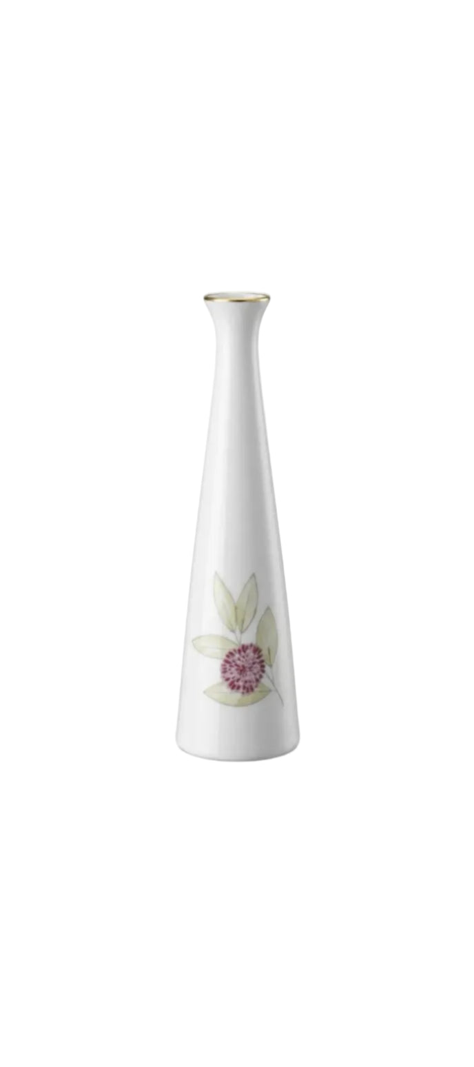 Rosenthal Germany Porcelain Bud Vase Pink Flower Gold Gilt