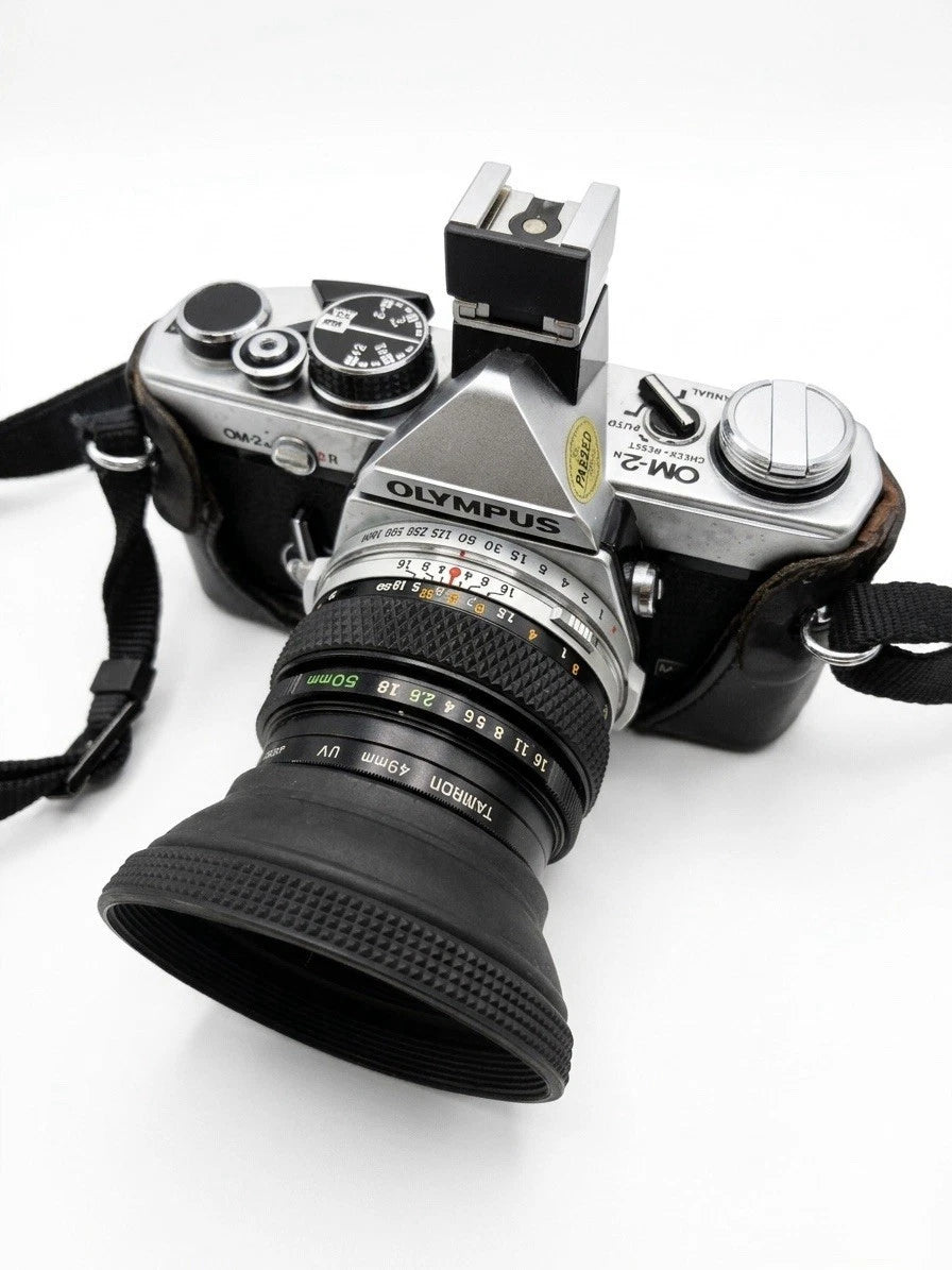 Vintage Olympus OM-2N 35mm SLR Film Camera Kit