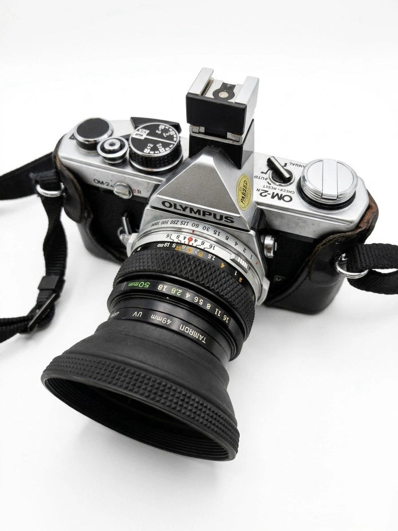 Vintage Olympus OM-2N 35mm SLR Film Camera Kit