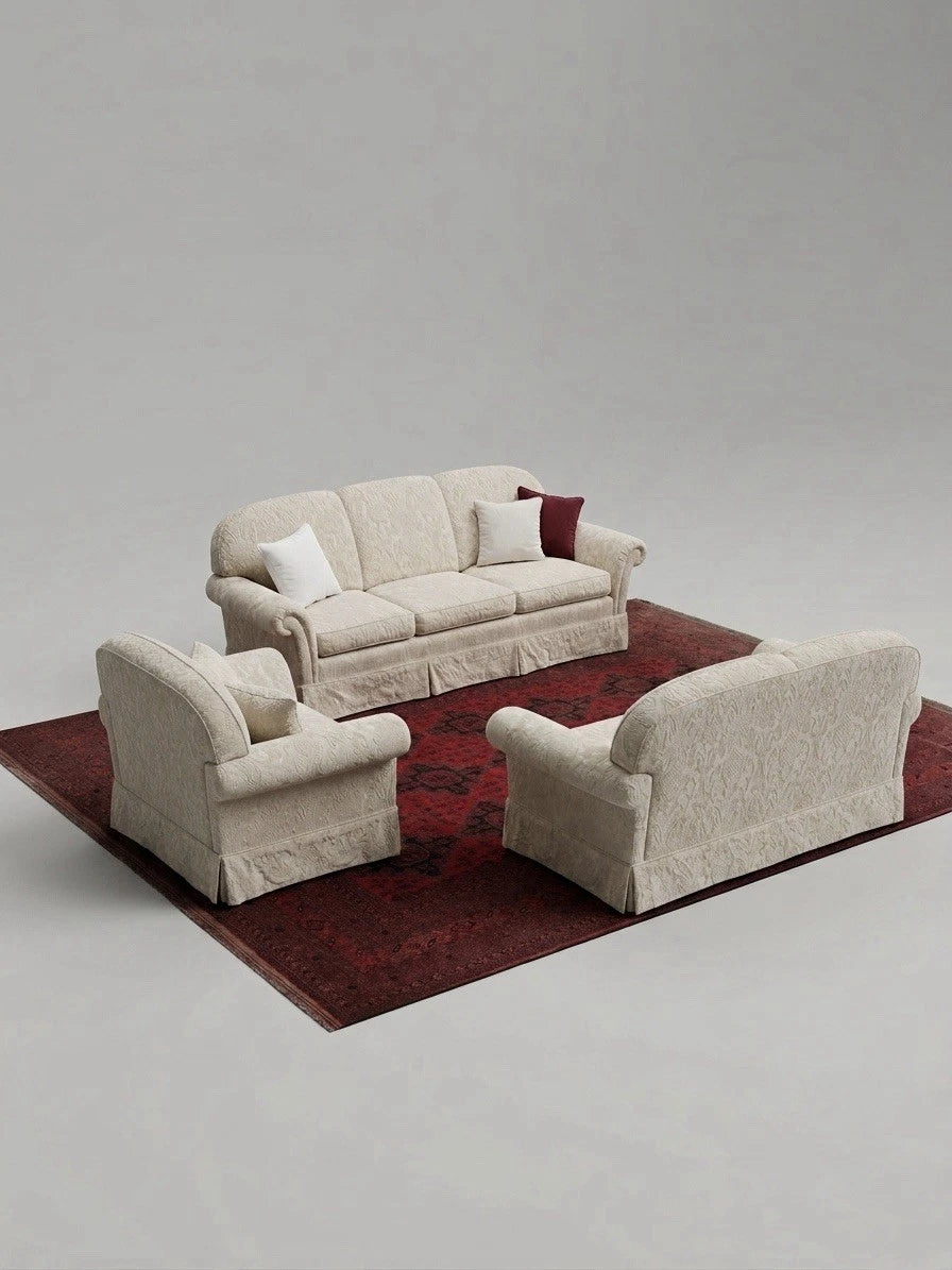 Moran Classics 3-Piece Lounge Suite in Cream Damask