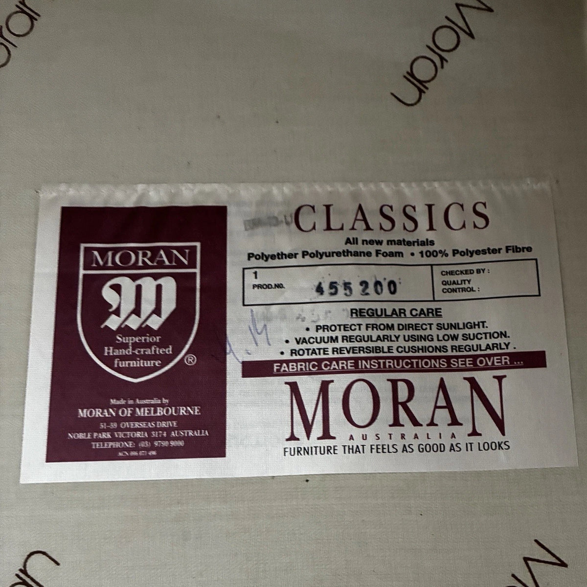 Moran Classics 3-Piece Lounge Suite in Cream Damask