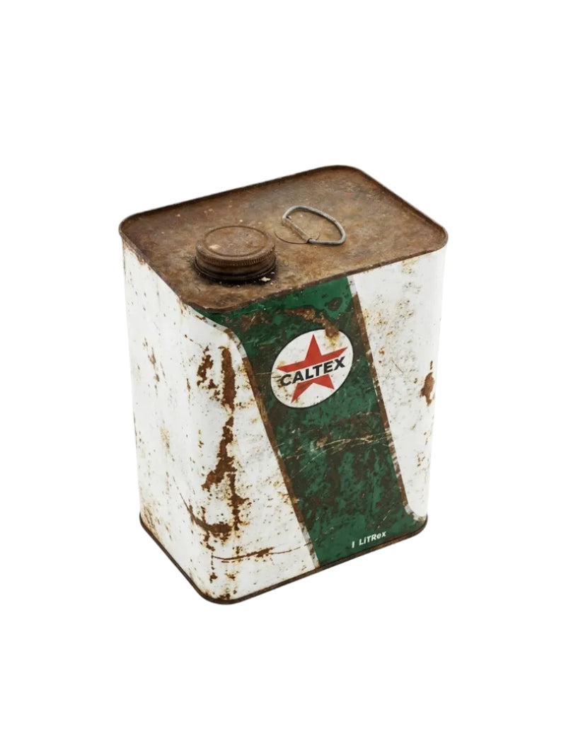 Vintage Caltex 5 Litre Motor Oil Tin Can – Made in Australia
