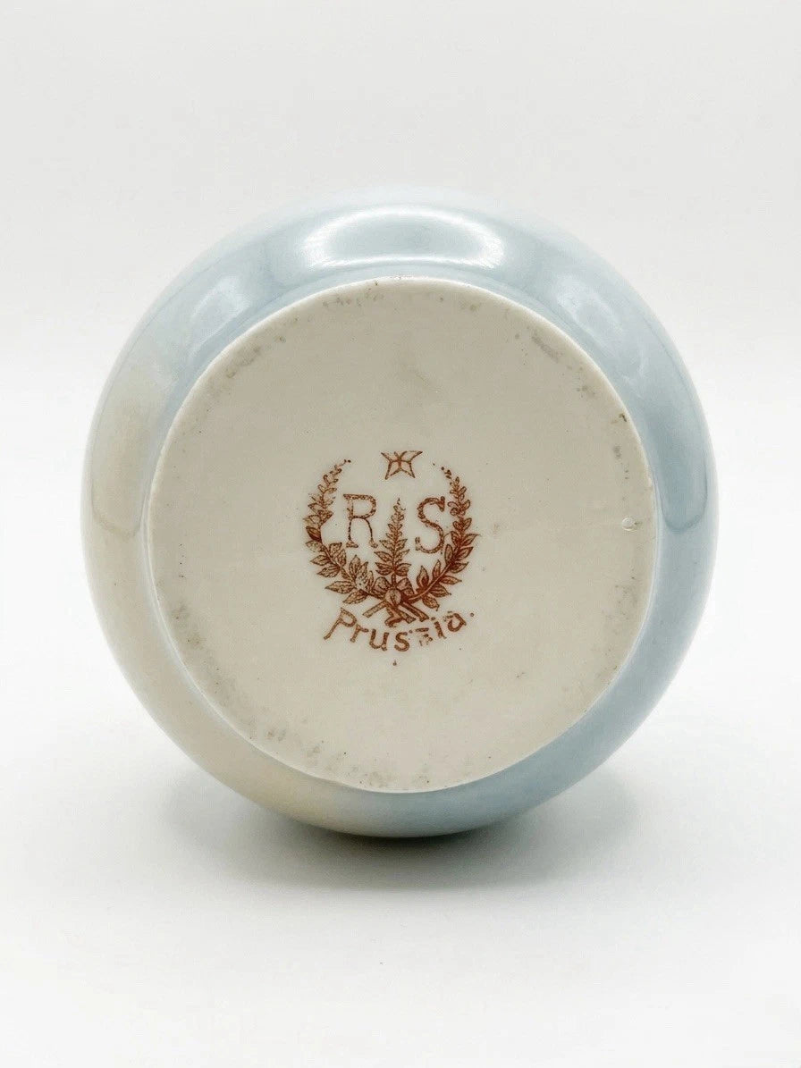 Antique R.S. Prussia Porcelain Vase – Art Nouveau Snowdrop