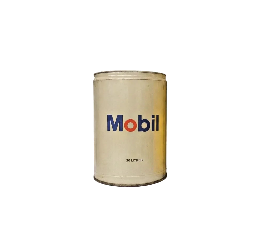 Vintage Mobil 20L Oil Drum Tin – Authentic Retro Garagenalia